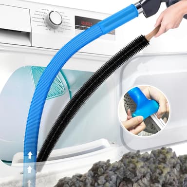 PetOde 2Pcs Dryer Vent Cleaner Kit with Flexible Hose & Brush