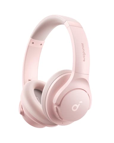 Soundcore by Anker Q20i Hybrid Active Noise Cancelling Wireless Over-Ear Headphones (Pink)