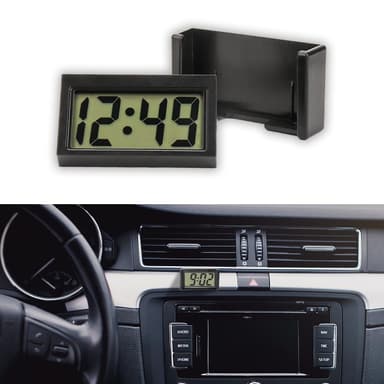 JOYCOURT Mini Electronic Dashboard Car Clock with LCD Display