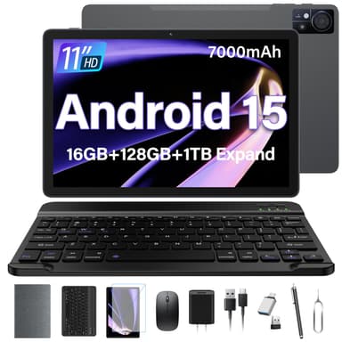11 Inch Android 15 Tablet 2026 with 16GB RAM, 128GB Storage, 5G & Cellular Connectivity