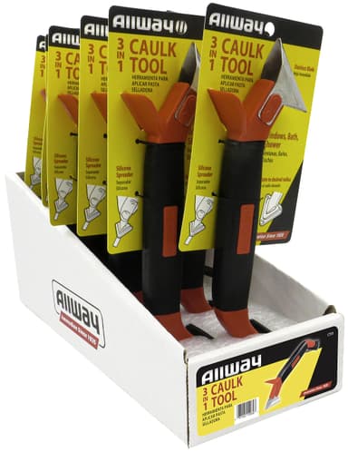 ALLWAY CT31 3-in-1 Caulk Tool for Efficient Caulk Removal and Application