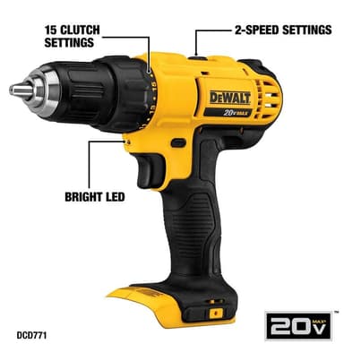 DEWALT 20V MAX Cordless Drill and Impact Driver Combo Kit (DCK240C2)