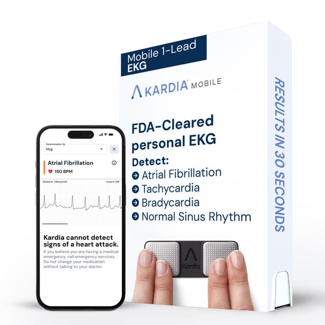 KardiaMobile 1-Lead EKG Monitor - FDA-Cleared Personal Heart Monitor