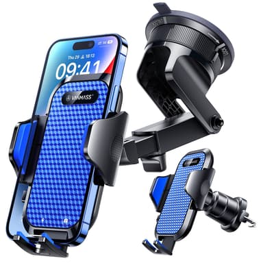 VANMASS True Military-Grade Car Phone Holder – Ultimate Suction & Clip Mount