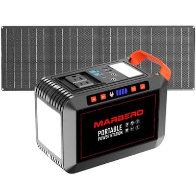 MARBERO Portable Power Station 88Wh – Compact Solar Generator with Multiple Outputs and Fast Charging