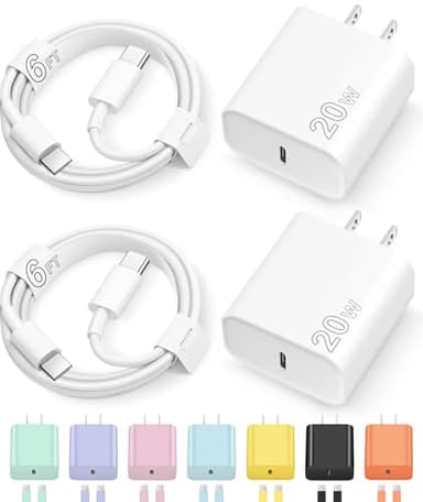 iPhone 17/16/15 Fast Charging USB-C Charger with 6FT Cable