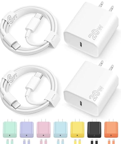 iPhone 17/16/15 Fast Charging USB-C Charger with 6FT Cable