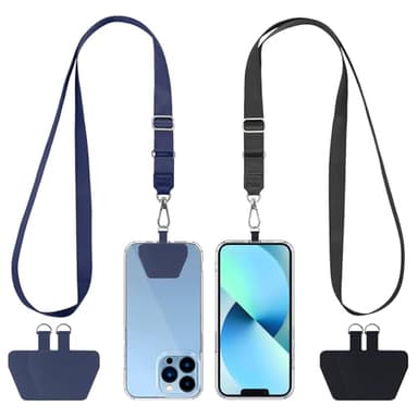 CACOE Phone Lanyard 2 Pack with Adjustable Neck Straps and Phone Patches