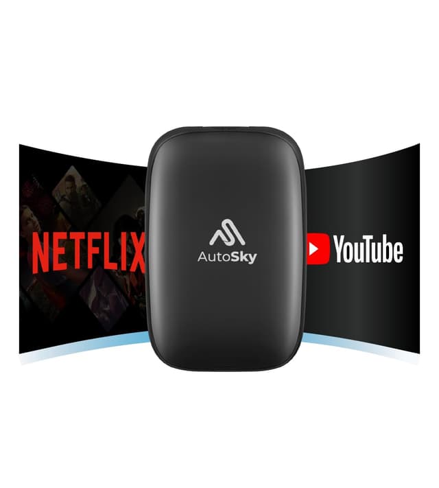 AutoSky AI Box Lite – Wireless CarPlay & Android Auto Adapter