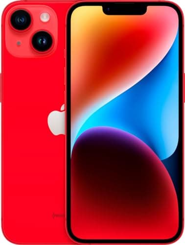 Apple iPhone 14 (PRODUCT)Red, 128GB - Unlocked (Renewed)