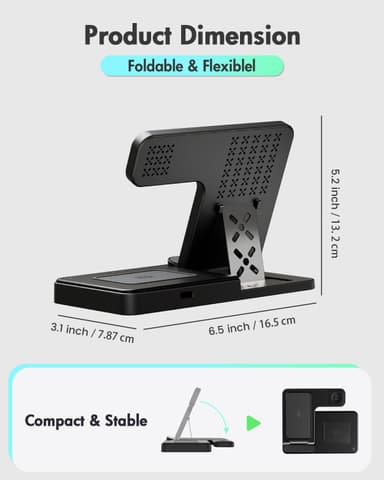 3-in-1 Wireless Charging Station for Apple Devices