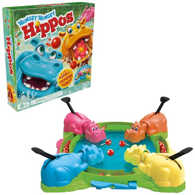 Hasbro Gaming Hungry Hungry Hippos Game for Preschoolers