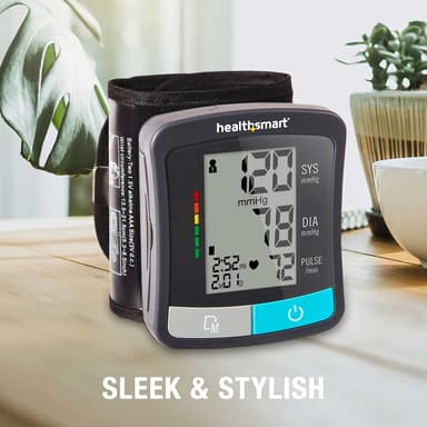 HealthSmart Digital Standard Blood Pressure Monitor with Automatic Upper Cuff and Pulse Rate Display