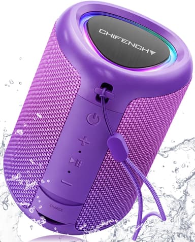 Portable Bluetooth Speaker Beach Essentials with IPX5 Waterproof and Dynamic Light