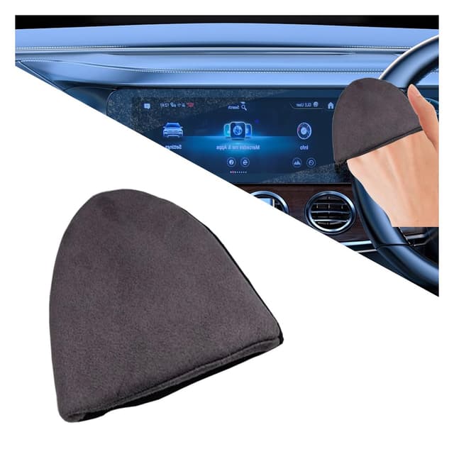 Square Car Touch Screen Cleaner Cloth - Microfiber Cleaning Pad for Car Interiors and Electronics