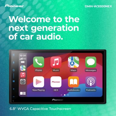 Pioneer DMH-W3000NEX 6.8" Double Din Multimedia Receiver with Wireless Apple CarPlay & Android Auto