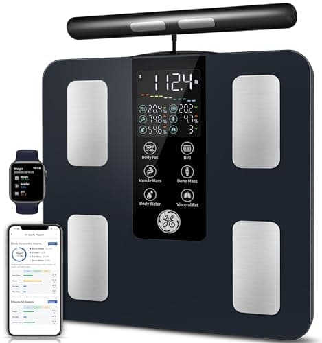 GE Smart Scale for Body Weight - Advanced 8-Electrode Digital Body Composition Analyzer