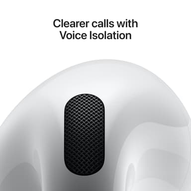 Apple AirPods 4 Wireless Earbuds with H2 Chip and Personalized Spatial Audio