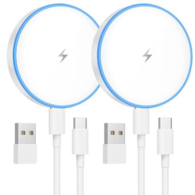 MagSafe Charger 2 Pack Magnetic Wireless Charger Fast Charging Pad