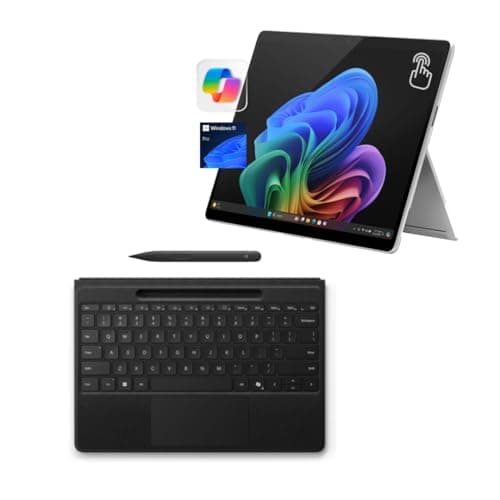 Microsoft Surface Pro 11 Bundle with Sapphire Pro Keyboard & Slim Pen, 16GB RAM, 256GB SSD, Windows 11 Pro