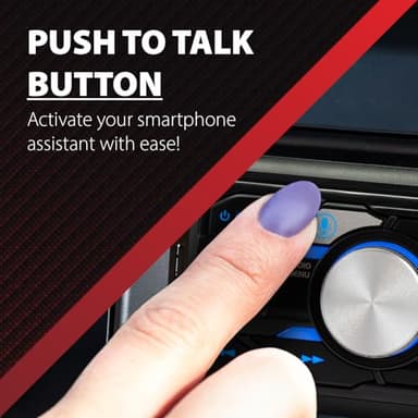 Dual Electronics XRM69BT Single DIN Car Stereo with Bluetooth and Voice Assistant