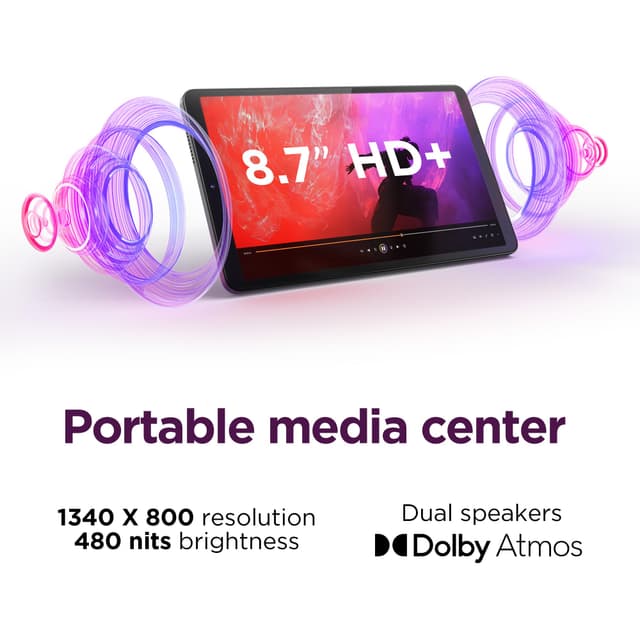 Lenovo Tab One Lightweight Tablet with 8.7" HD Display and Long Battery Life