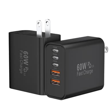 Duloch 60W USB C 5-Port Fast Charging Block