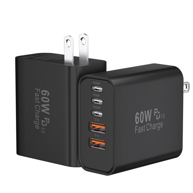 Duloch 60W USB C 5-Port Fast Charging Block
