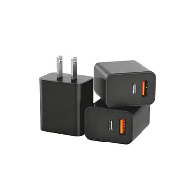 4 Pack 20W USB-C & USB-A Dual Port Chargers for iPhone and More