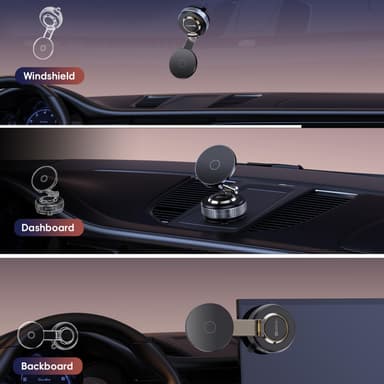 Heavy Duty Magnetic Phone Holder for Car with 360° Adjustable Vacuum Suction and Magsafe Compatibility