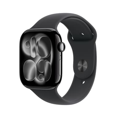 Apple Watch Series 11 GPS 46mm with Space Gray Aluminum Case and Black Sport Band