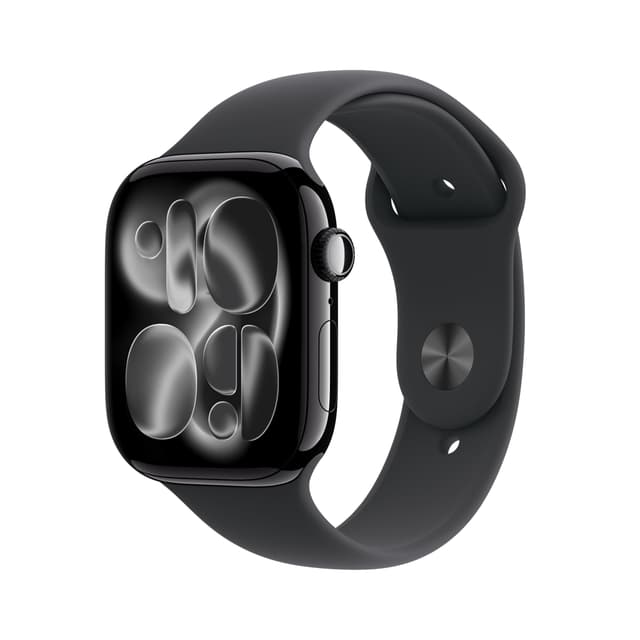 Apple Watch Series 11 GPS 46mm with Space Gray Aluminum Case and Black Sport Band