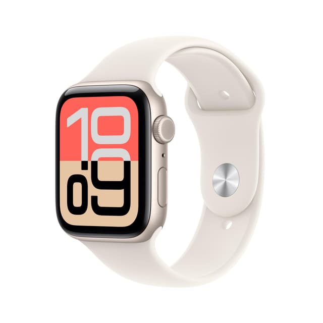 Apple Watch SE 3 GPS 44mm with Starlight Aluminum Case and Sport Band