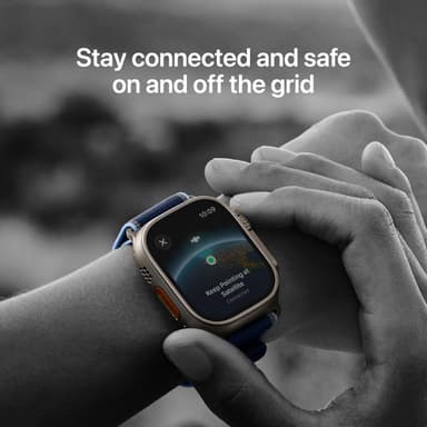 Apple Watch Ultra 3 GPS + Cellular 49mm with Rugged Titanium Case and Anchor Blue Ocean Band