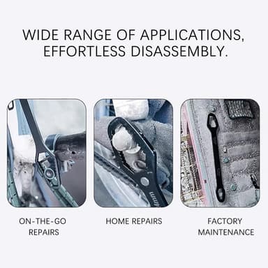 Self-Adjusting Wrench Set – Versatile Dual-Ended Tool for Auto Repair and DIY