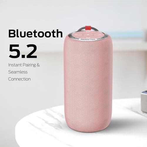 Monster S310 Upgraded Bluetooth Speaker – 30W Portable with 360° Stereo Sound and IPX6 Waterproof