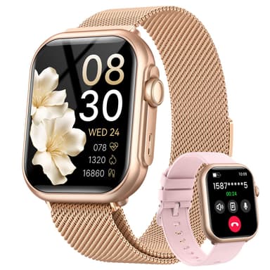 Smart Watch for Women & Men with 1.85" HD Display, 30-Day Battery, Health & Fitness Tracking