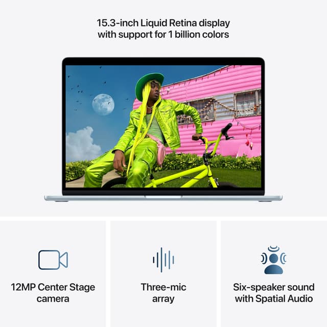 Apple 2026 MacBook Air 15-inch Laptop with M5 Chip - Sky Blue