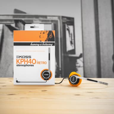Koss KPH40 Retro On-Ear Headphones – Classic 80s Style with Modern Sound