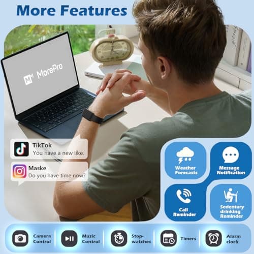 MorePro Health Fitness Tracker – Comprehensive Wellness Monitoring with 120+ Sport Modes