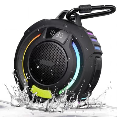 havit Bluetooth Shower Speaker IP67 Waterproof Portable Wireless Speaker with RGB Lights and TWS