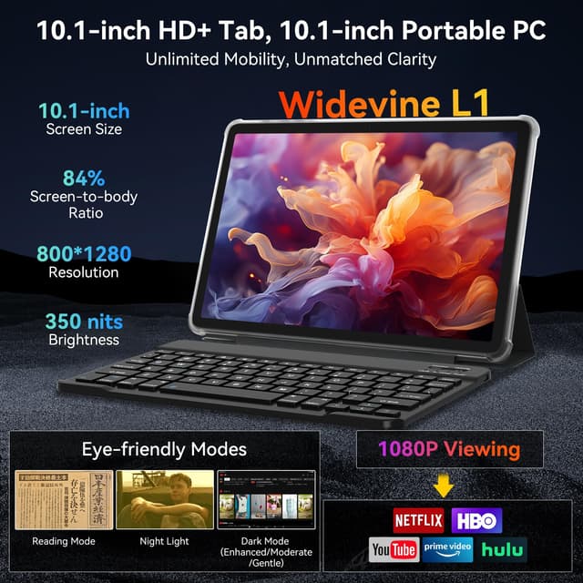 Tablet 2026 Latest Android 16 - 10 Inch 24GB RAM, 256GB Storage, Octa-Core with Gemini AI