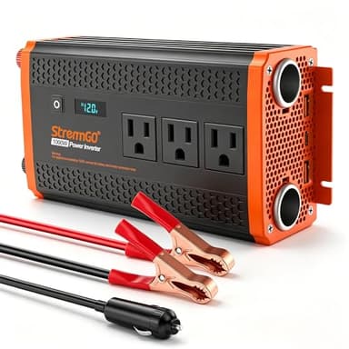 StrenrmGO 1000W Power Inverter for Vehicles with Multiple Outlets and Fast Charging