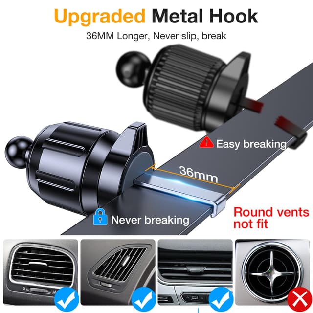 Romuto Super Suction Car Phone Holder Mount with 360° Adjustable Rotation