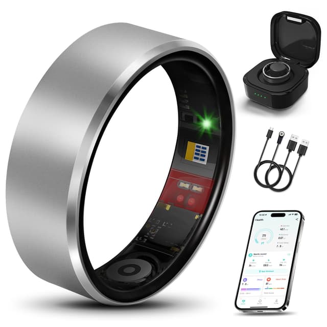 Milavan Smart Health Ring 2.0 – Advanced Fitness & Health Tracker with Sleek Design