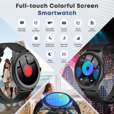 DIVOAZBVO TG02 Smart Watch for Men - 1.39" HD Touchscreen Fitness Tracker with 120 Sports Modes and AI Voice Assistant